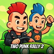 Two Punk Rally 2 - 2 Player Racing game